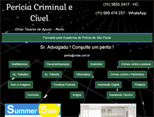 Tablet Screenshot of perito-criminal-civel.com.br